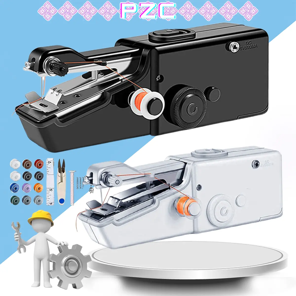 Portable Handheld Sewing Machine Mini USB Electric Handheld Sewing Machine Kit Sewing Machine Mini Hand