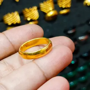 cincin polos atau cincin kawin koin 91 ukuran 5gram lapis emas 24k