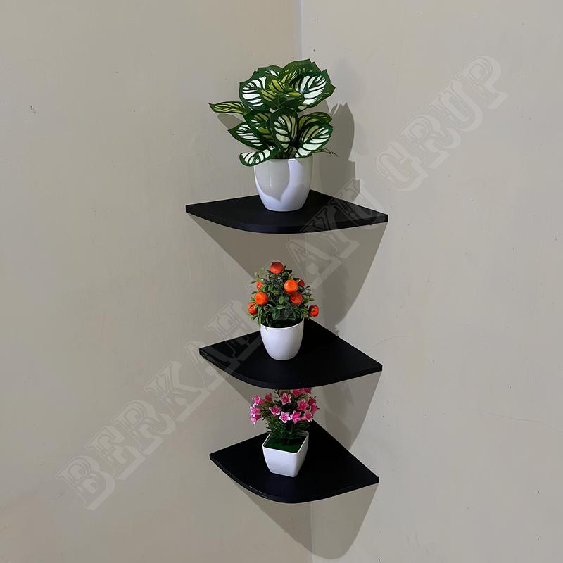 Product Introduction of Rak Sudut Dinding Kamar 3 Susun/Set Rak Ambalan/Rak sudut 3 susun Dekorasi dinding 1