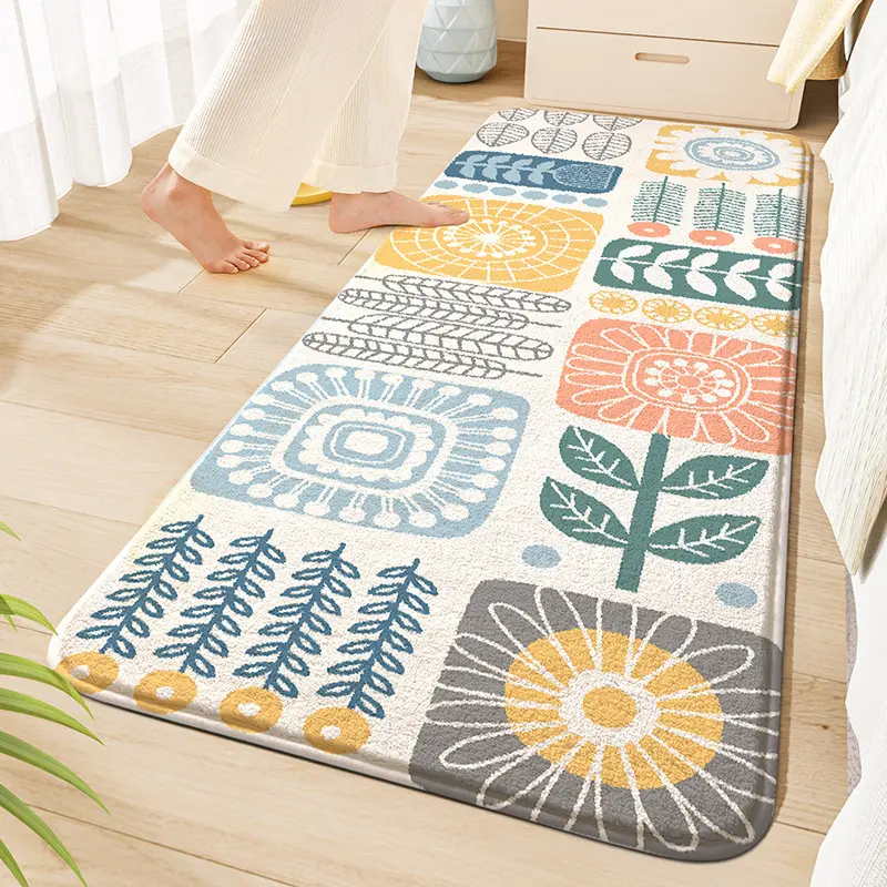 Cashmere-like Carpet Bedside Nordic Instagram Style Bedroom Living Room Interior Carpet Floor Mat Whole Non-Slip Soft Sofa Mat Floor Mat
