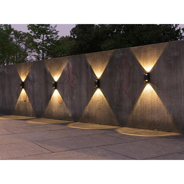 Outdoor Solar Wall Light Fence Lamp Garden Yard Patio Street Pathway Deck Lighting Decor Wall Lamp Waterproof 6