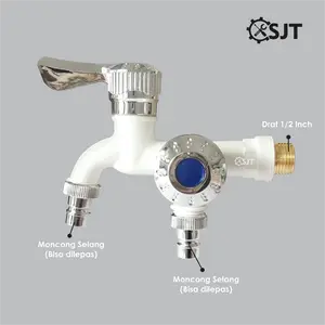 SJT - Keran Cabang Shower ABS Plastik Kamar Mandi Toilet WC 1/2 Inch kran bathtub faucet