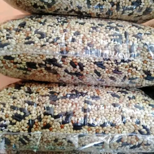 Terlaris 1kg millet campur pakan burung perkutut/love bird/kenari