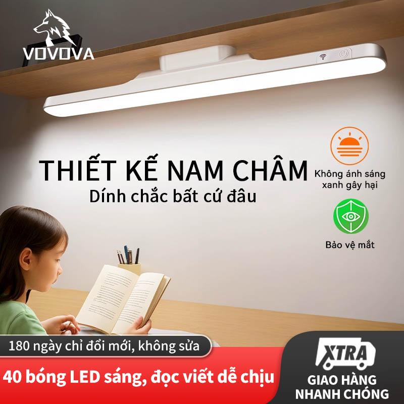 VOVOVA đèn học tích điện đèn học chống cận để bàn đèn bàn học đèn học đèn để bàn đọc sách đèn led bảo vệ mắt 3 chế độ sáng gắn phòng ngủ bàn trang điểm dài 33 5cm gắn bàn học 