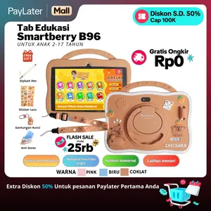 SMARTBERRY Kids Study Tab B96 - Tablet Anak Android 4/128GB 7 Inch 2 Kamera Bluetooth Wifi Layar Jernih Aman untuk Belajar