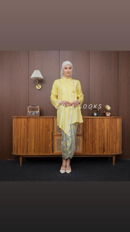 Nayara Kimono Lace Viscos semisutera / kimono modern kebaya modern Nayara Kimono Lace Viscos semisutera / kimono modern kebaya modern