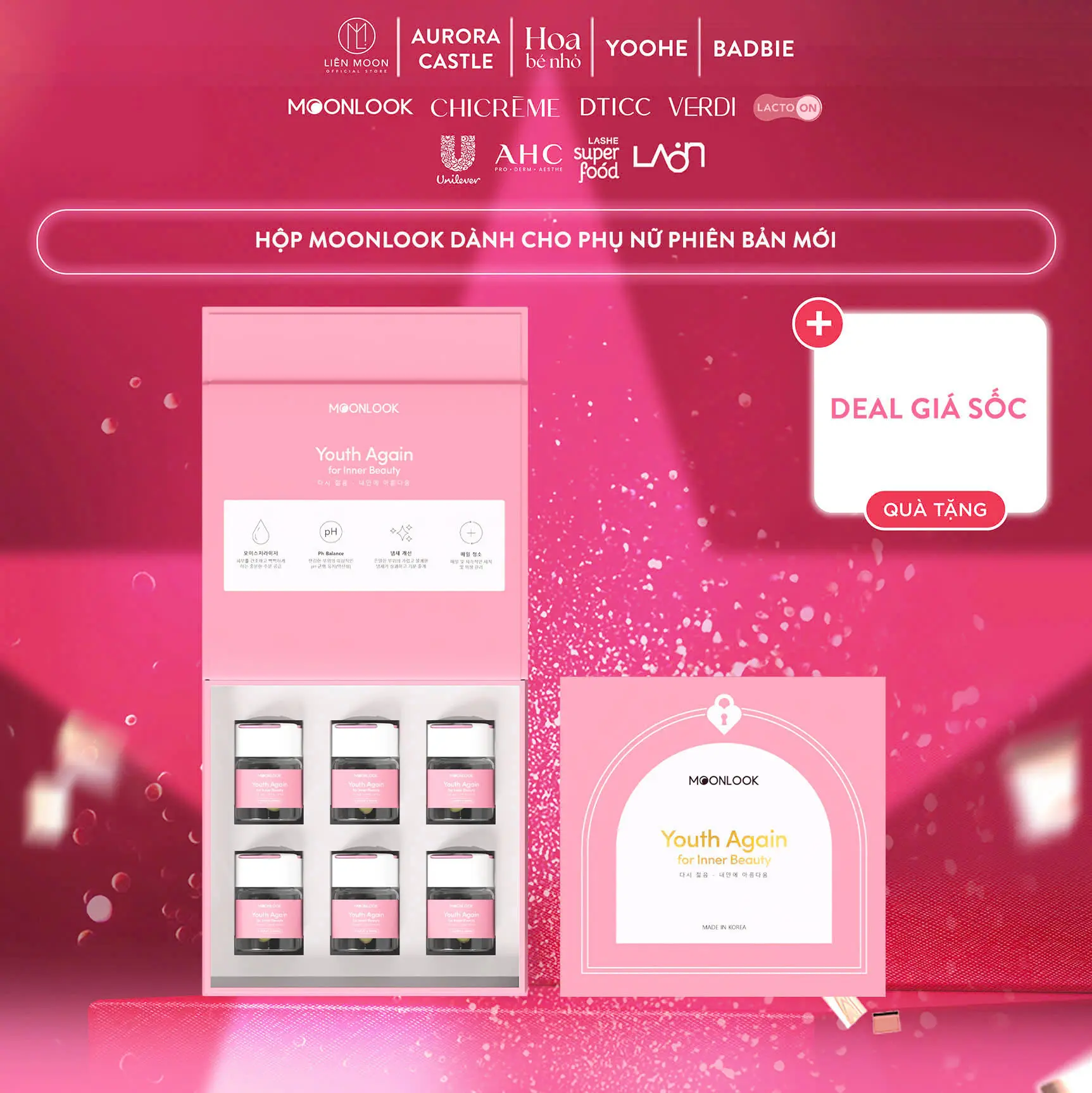 [ MegaLive Liên Moon ] Hộp Ngọc Moonlook - Bộ dụng cụ hỗ trợ làm sạch ddvs-
