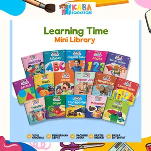 ISI 16 BUKU Learning Time Mini Library First Baby Book Bayi 0 6 12 Bulan 1 2 Tahun Kata Pertamaku
