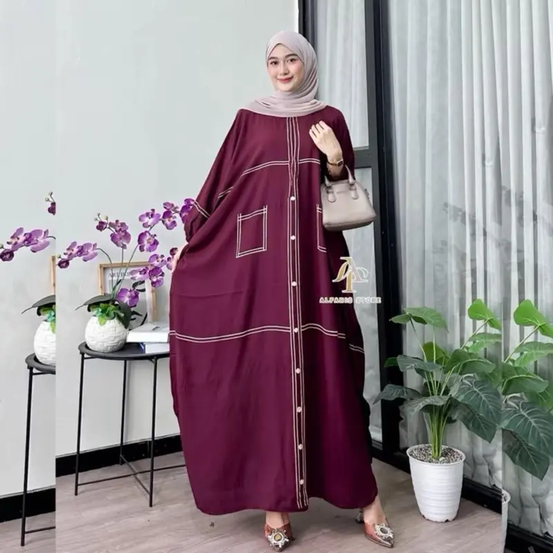 KAFTAN SOFIA | kaftan gamis \ kaftan rayon \ gamis muslim Dewasa Panjang