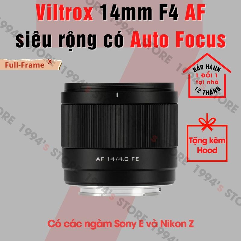 Ống kính Viltrox AF 14mm F4 lens siêu rộng nhỏ gọn có lấy nét tự động dành cho Full-Frame có các ngàm Sony E và Nikon Z