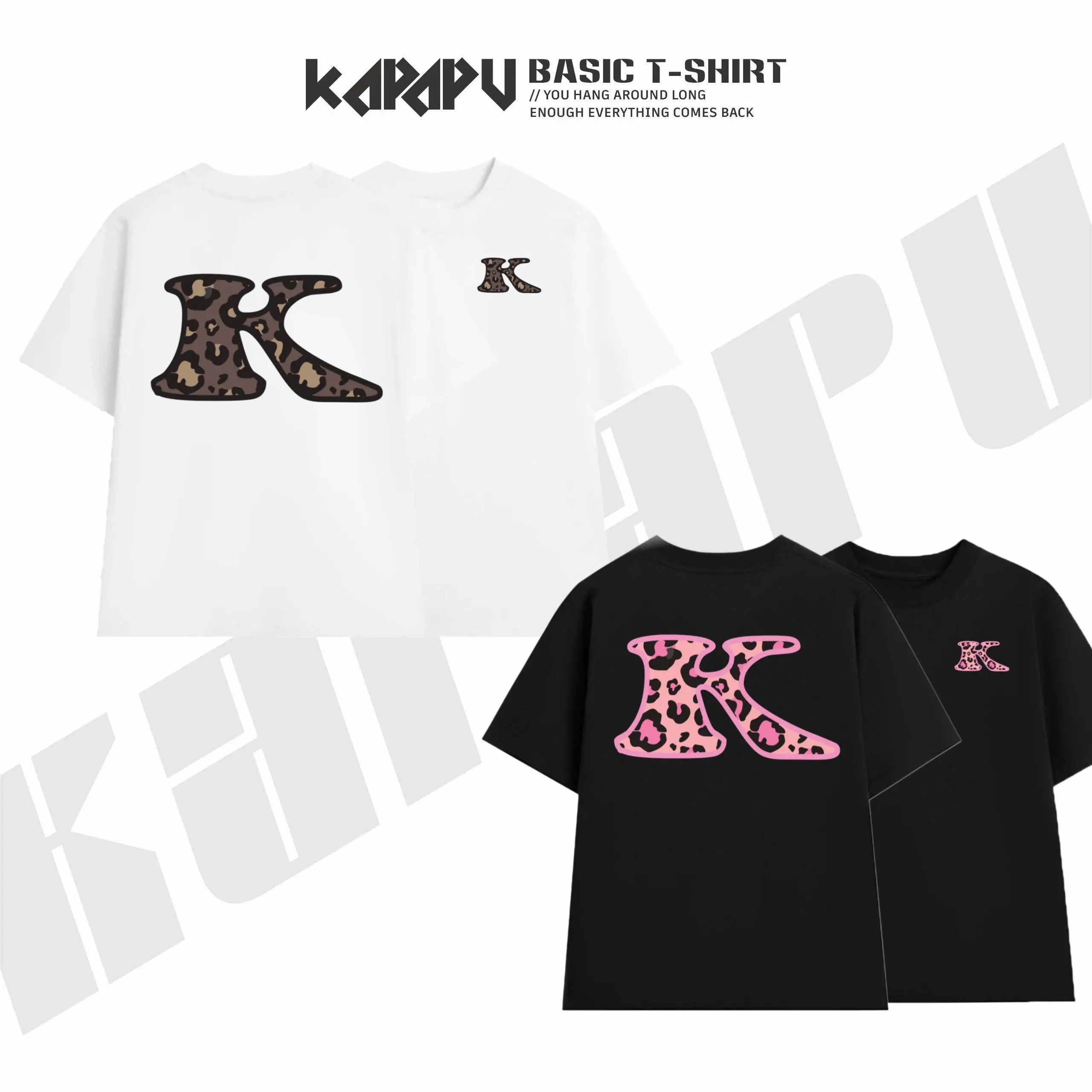 Áo Thun KAPAPU local brand unisex oversize Áo Thun Họa Tiết Da Beo