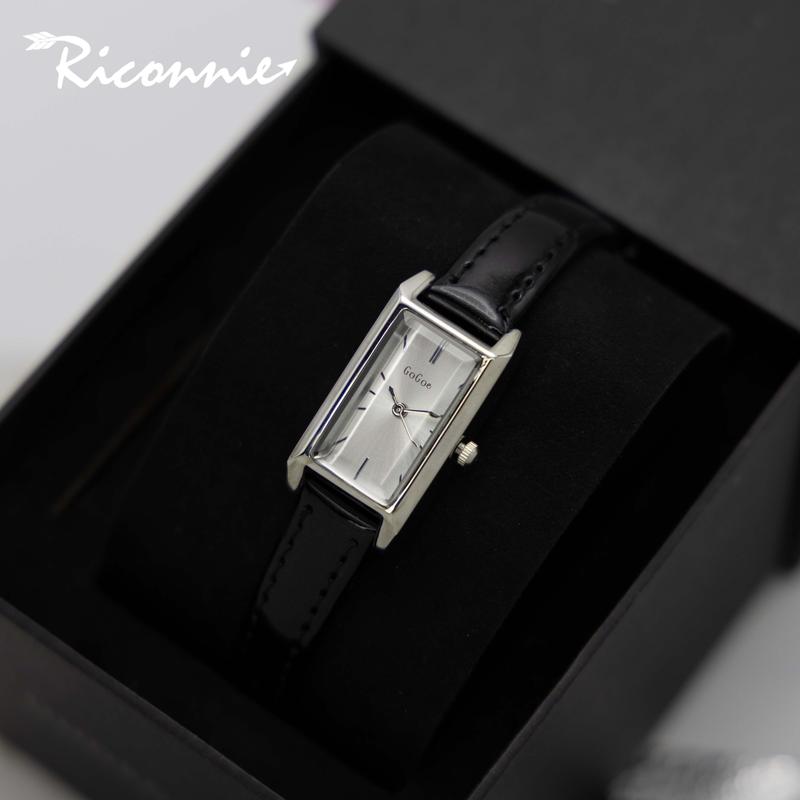 Đồng Hồ Nữ Riconnie Phong Cách Trung Cổ Cổ Điển Thiết Kế Hình Chữ Nhật Đơn Giản Phong Trào Thạch Anh