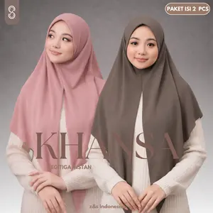 2 PCS KHANSA SEGITIGA INSTAN jersey Z&S MODE