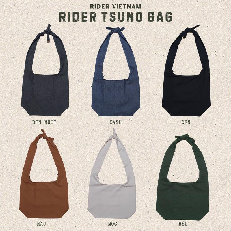 Túi Rider Tsuno Bag Zipper (Version 2 có khoá) - Canvas/Denim - Rider VietNam