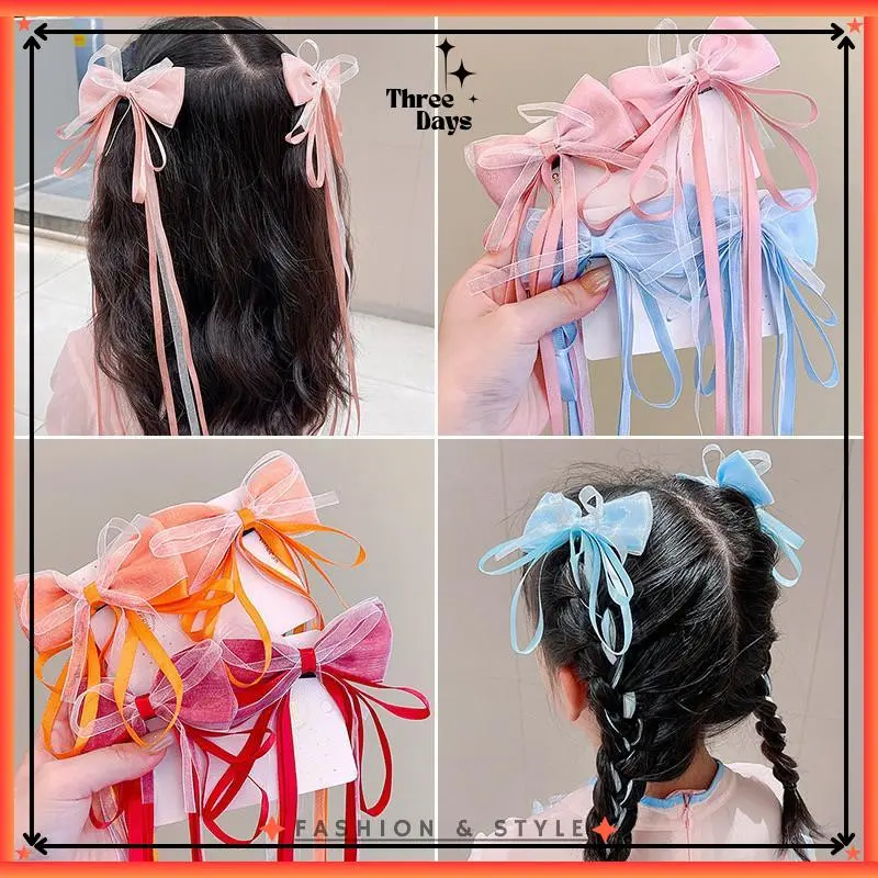 TD - JEPIT RAMBUT PITA TALI KEPANG ANAK SET 2PCS MODEL KOREA / JEPITAN RAMBUT PITA LUCU ANAK MODEL KOREAN