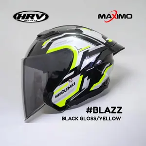 Helm HRV Maximo Motif Blazz SNI Kekinian Free spoiler helmpaket  ganteng