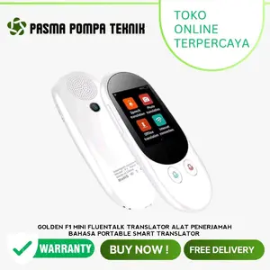 Golden F1 Mini Fluentalk translator alat penerjamah bahasa Portable Smart Translator - Alat Penerjemah Hingga 138 Bahasa