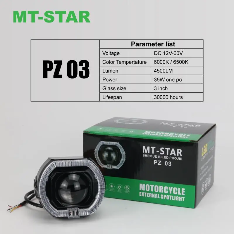 【MT-STAR NEW ARRIVAL】Projie Biled Matrix X1 3 Inch PZ03 New Product Putih Kuning Body Black Plus Kipas Premium 3