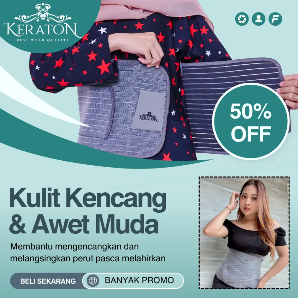 PROMO Keraton Korset Ibu Pasca Melahirkan Nano Bamboo Korset FAST SLIM Antibakteri Aman untuk Pasca Operasi Caesar / Normal Jumbo Size