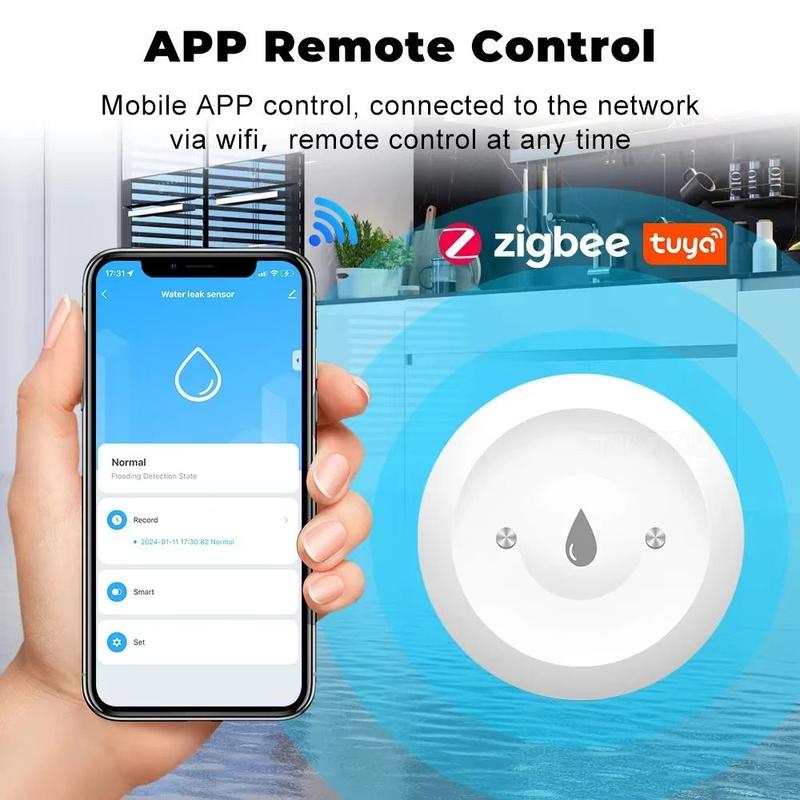 Tuya Chức năng báo động Cảm biến nước ZigBee Điều khiển cuộc sống thông minh…