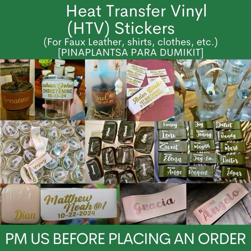 Heat Transfer Vinyl (HTV) Stickers (for faux leather, clothes, - TikTok ...