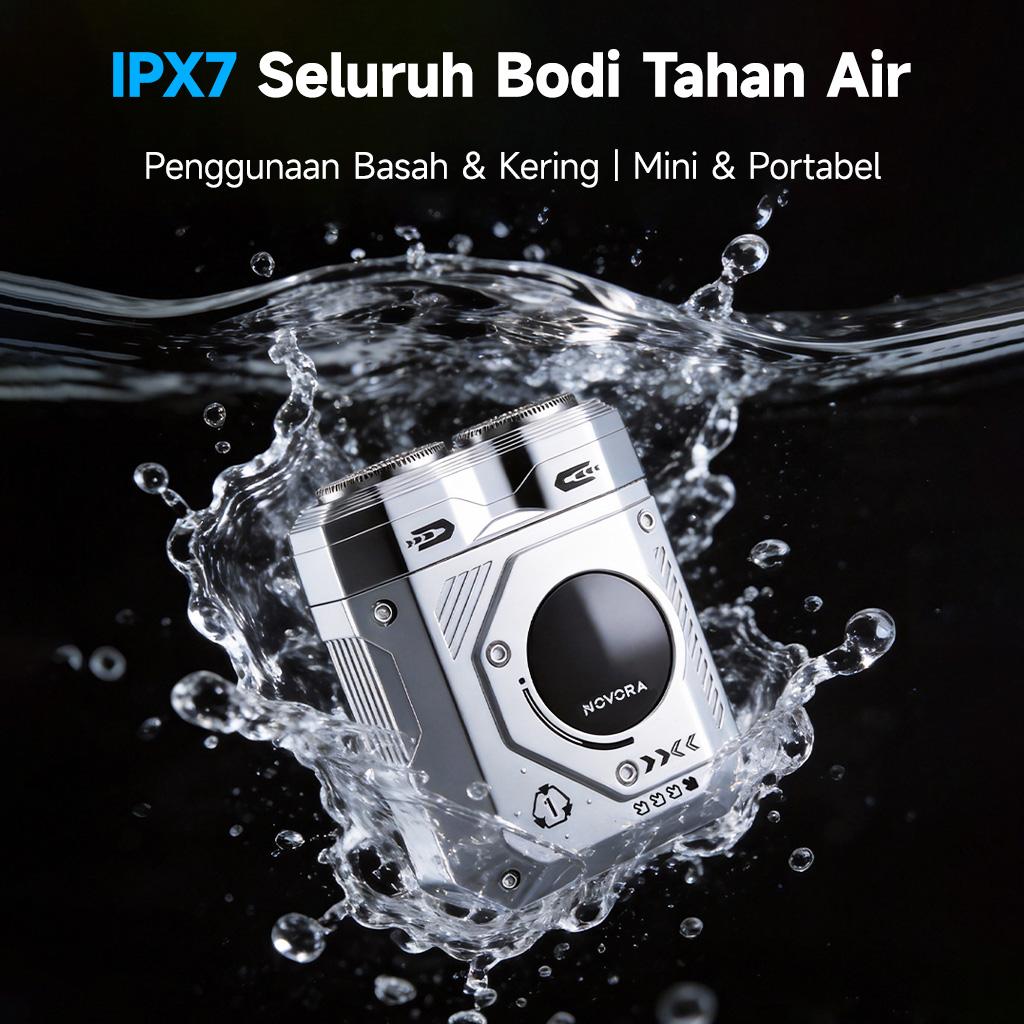 NOVORA Mini Shaver & Trimmer 2-in-1 Pemotong Jenggot dan Bulu Hidung Basah dan Kering, Daya Baterai 60 Hari, Garansi Satu Tahun NOVORA Mini Shaver & Trimmer 2-in-1 Pemotong Jenggot dan Bulu Hidung Basah dan Kering, Daya Baterai 60 Hari, Garansi Satu Tahun