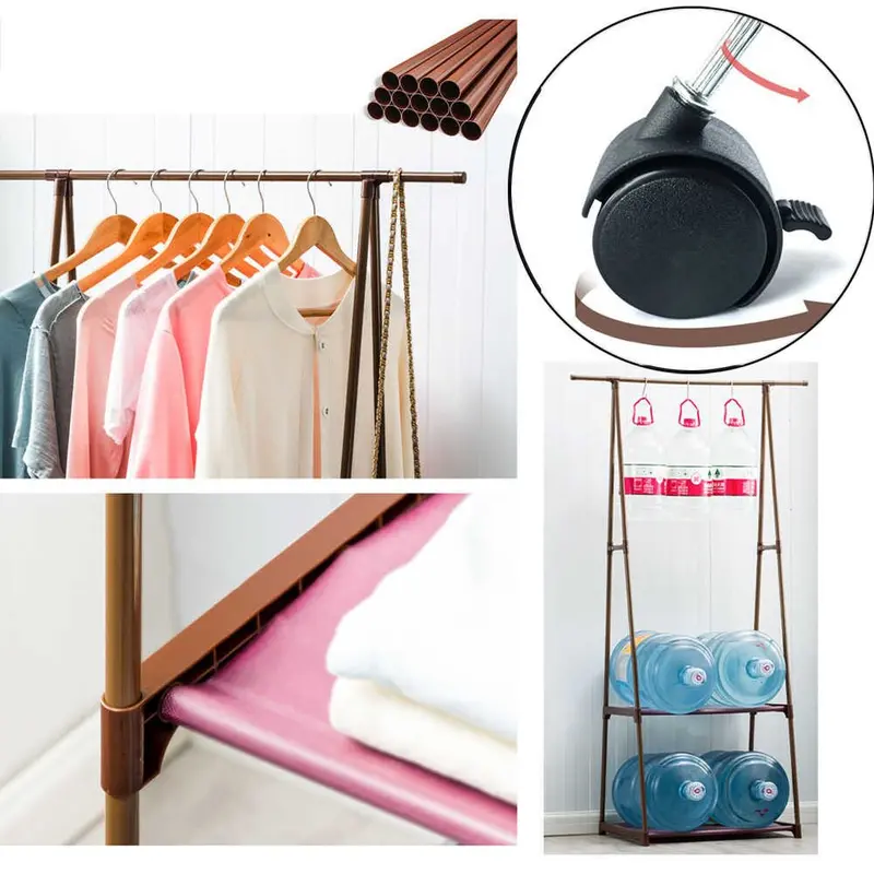 COD LACOOK Rak Baju Model Segitiga / Rak Triangle Dengan Roda 3