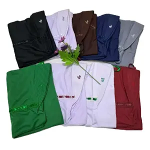 Krudung instan anak sekolah model serut belakang Jilbab Nyaman Muslim Kerudung Santai jilbab anak sma Pita Samping