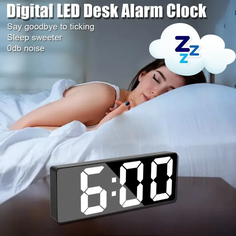 Jam Alarm Dinding Meja Digital Clock LED New Model 2024 8
