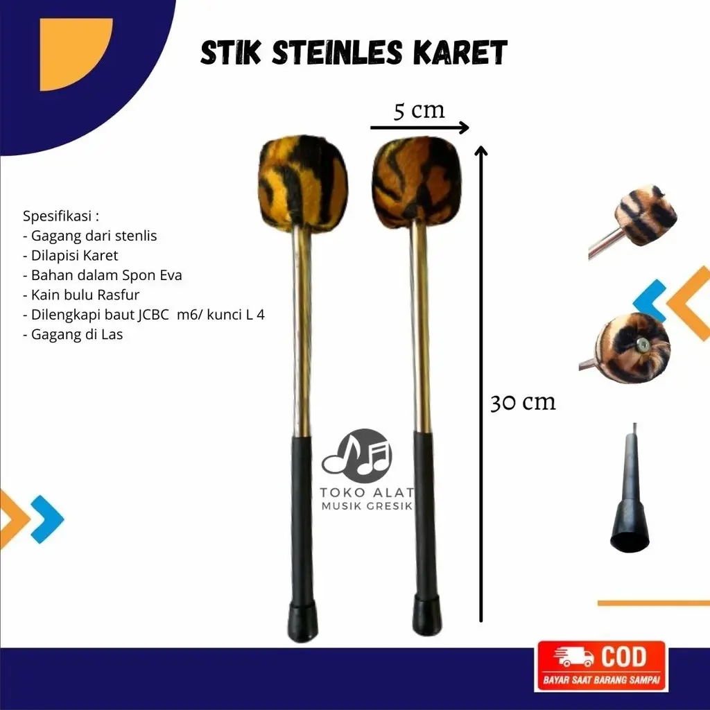 Stik bas hadroh stik bas habib syeh/ pemukul bas