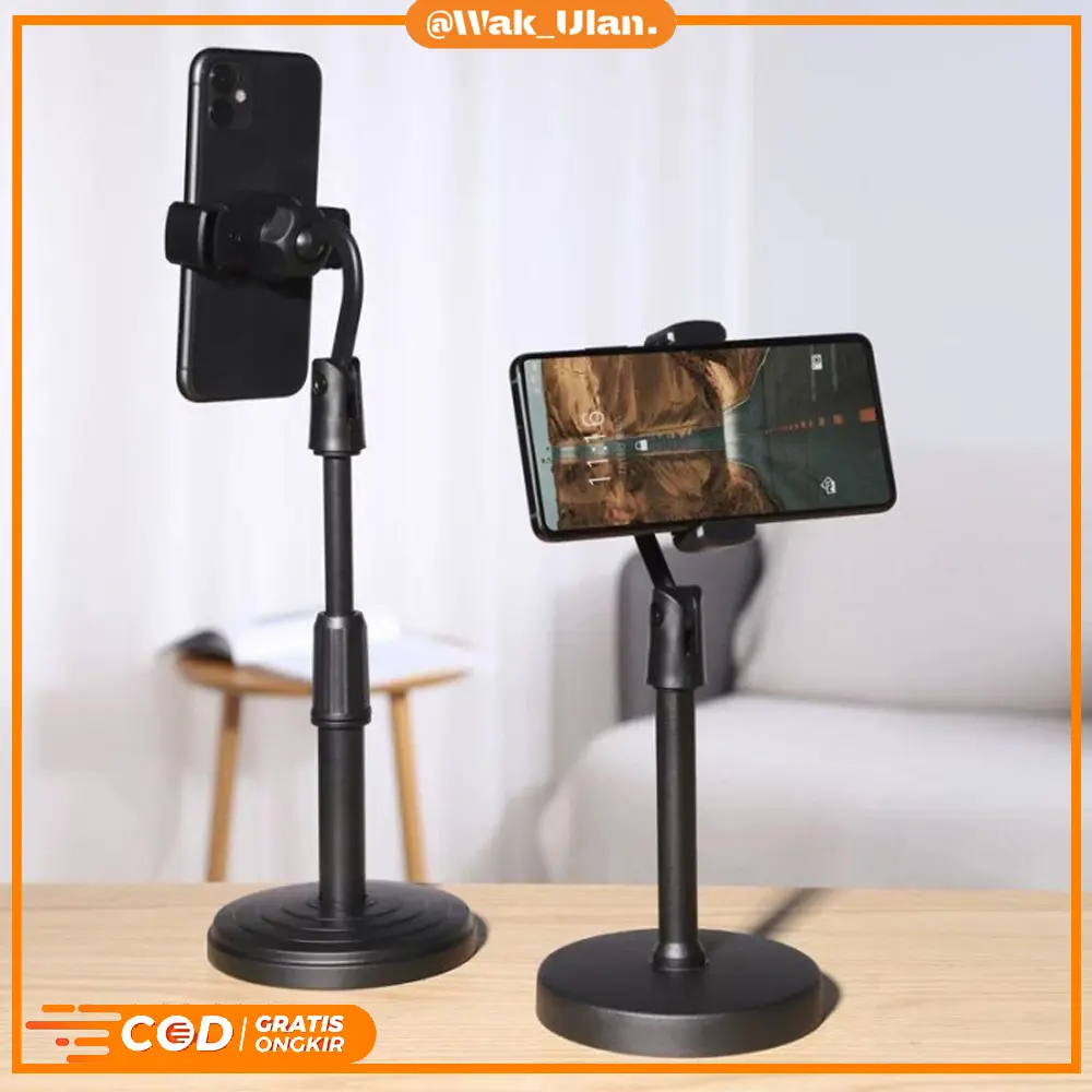 STAND HOLDER HP HANDPHONE TAB STAND L7 L 7 L-7 FOLDING DEKSTOP PHONE MEJA DUDUKAN LIPAT SANDARAN HD25 HD 25 HD-25