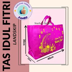 (1 LISIN/12 BIJI) Tas Hampers Lebaran Idul Fitri Landskip (JUMBO) 30×15×40