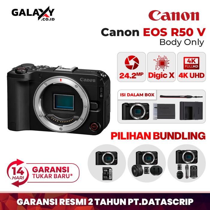 Gambar Canon EOS R50 V Kamera Mirrorless Body Only Camera R50V Canon Garansi Resmi dari Galaxy Camera Kota Tangerang Tokopedia