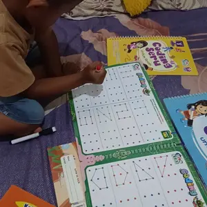 [ISI 3 BUKU] Coding Wipe Clean Anak 3+ Belajar Algoritma, Pola & Debugging + Bonus Spidol