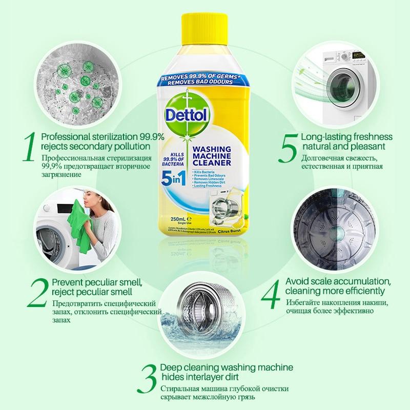 Dettol 5in1 Washer Cleaner 250ml Kill Germs || Dettol 5in1 Washing Machine Cleaner 250ml Freshness