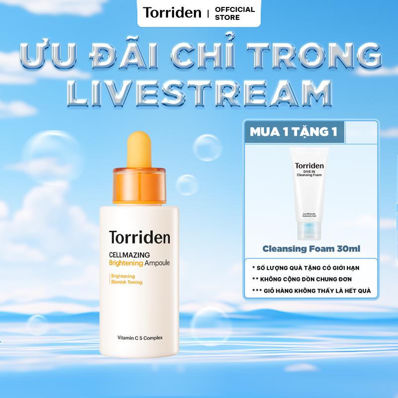 Serum Vitamin C Torriden Dưỡng Sáng Và Cải Thiện Đều Màu Da CELLMAZING Vitamin C Brightening Ampoule 30ml Skincare Làm Đẹp Da Chăm Sóc Da