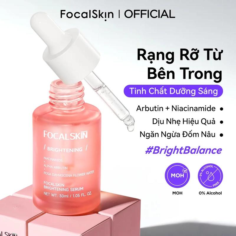 FOCALSKIN Tinh chất Serum Bright Balance Niacinamide α-Arbutin VitaminC hỗ trợ…