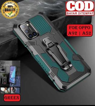 Product Review of CASING HP OPPO A52/OPPO A92 CASING STANDING BACK KLIP HARD CASE ROBOT NEW COVER TPU from C**a 0