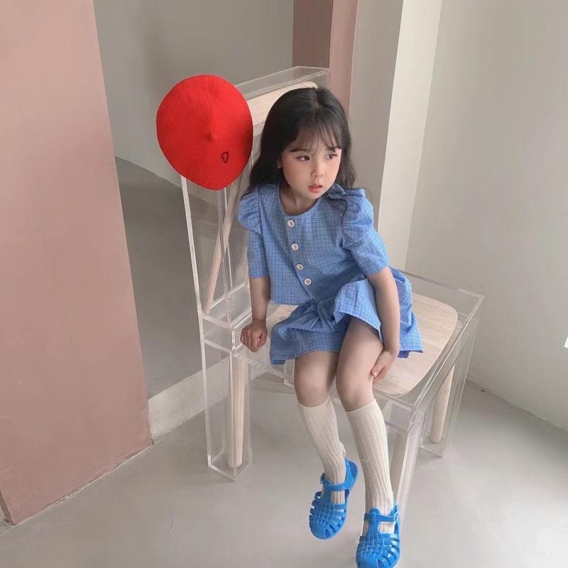 Setelan Anak Perempuan Motif Polkadot Ala Korean Fashion Polala Girl - Pink/Blue/Black (5-10T) 3