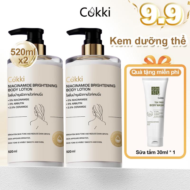 Mua Một Tặng Một 1040ML! Cokki Body Lotion Dưỡng Trắng Da - Niacinamide & Arbutin Cấp Ẩm, Sáng Da Phù Hợp Mọi Loại Da