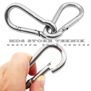Carabiner karabiver Galvanized 4 5 6 8 10 12 mm Carabiner Hook / Screw Lok / Hammock