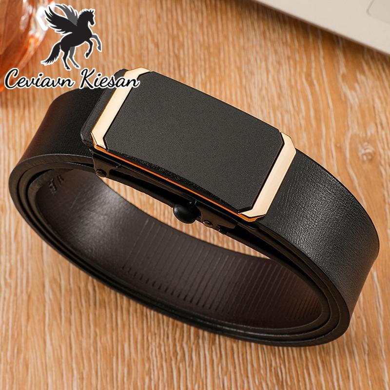 Thắt Lưng D27 100% Ceviavn Kiesan Mặt Hợp Kim Khóa Tự Động Da PU Cao Cấp Giấu Dây Luồn Trong Phong Cách Hàn Quốc Dài 1.2m