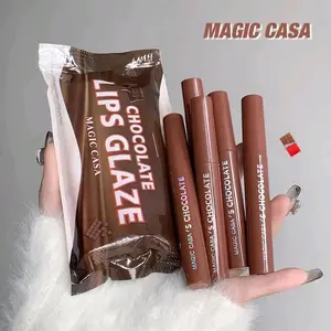 Cissyia 5Pcs Paket Lipstik Matte Cokelat Anti Air Tahan Lama Tidak Luntur Set Lipstick Velvet Matte Kosmetik Gloss