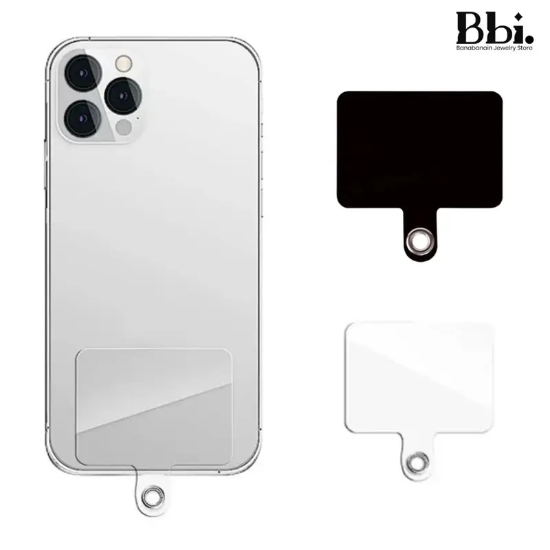 Plat Gantungan Black White Handphone Kait Hp HPPLAT Hitam Putih 1