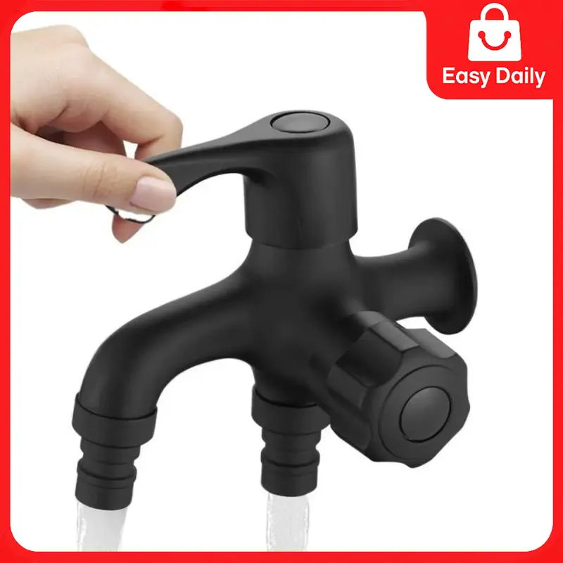 【COD】2.Paket Kran Cabang Anti Karat - Jet Shower Tandas + Kran Mesin Cuci 1/2 Inch