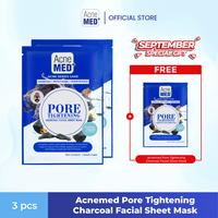 Gambar Acnemed Pore Tightening Charcoal Facial Sheet Mask  Masker Wajah Melembabkan untuk Kulit Berjerawat - 1 pcs dari Surya Dermato Medica Labs Kota Administrasi Jakarta Pusat 3 Tokopedia