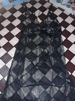 Product Review of Gaun Malam Wanita Renda Transparan DressLingerie Motif Bunga Fit Tidur 1177 from A**1 1