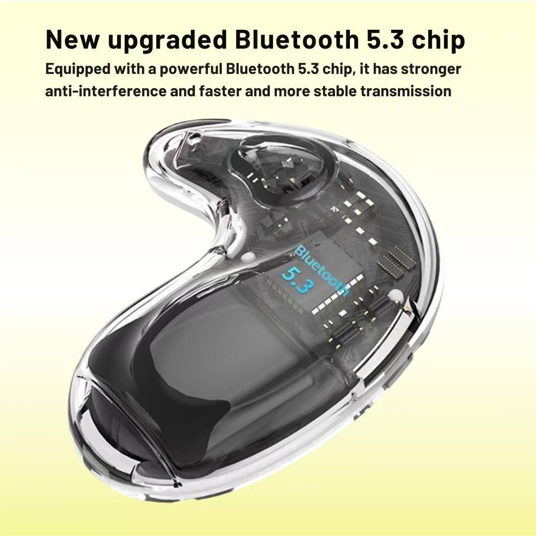 GLORIA-X55 TWS  Earphone Tidur Suara Stereo Level HiFi, Earphones Wireless dengan Kualitas HI-FI Extra Bsaa Baterai Tahan Lama dan Layar Tampilan LED tws  premium