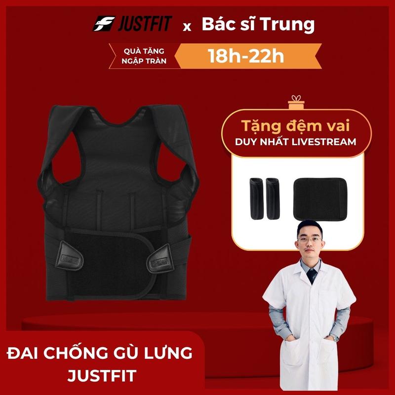 Đai chống gù lưng JUSTFIT, hỗ trợ định hình, cải thiện vóc dáng Sport