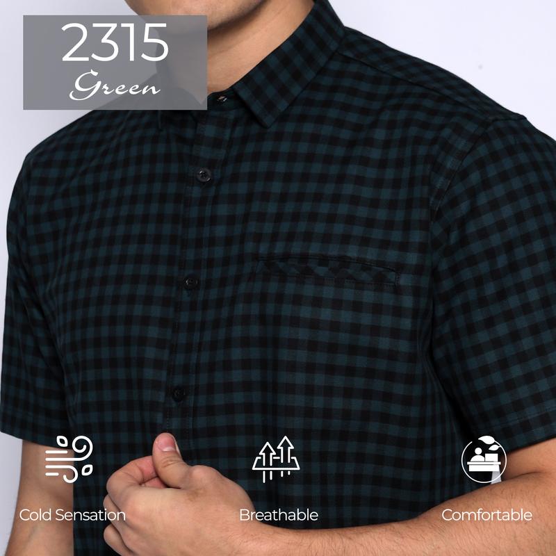 Simple Perfect Baju Kemeja Chicago Pria Lengan Pendek Exclusive Premium Motif Kotak Katun Casual 6